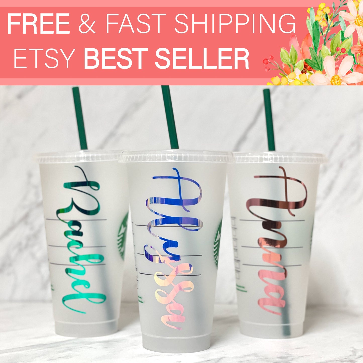 Personalized Starbucks Cup/ Personalized Christmas gift/Stocking